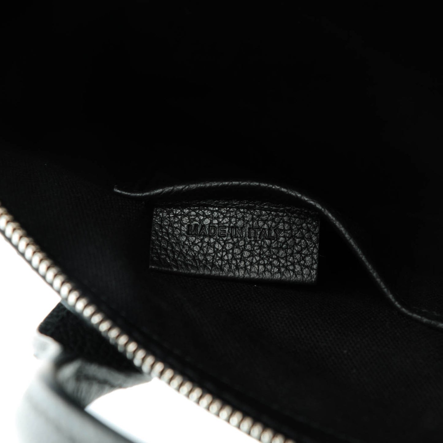 Grained Calfskin Small Legend Satchel Black