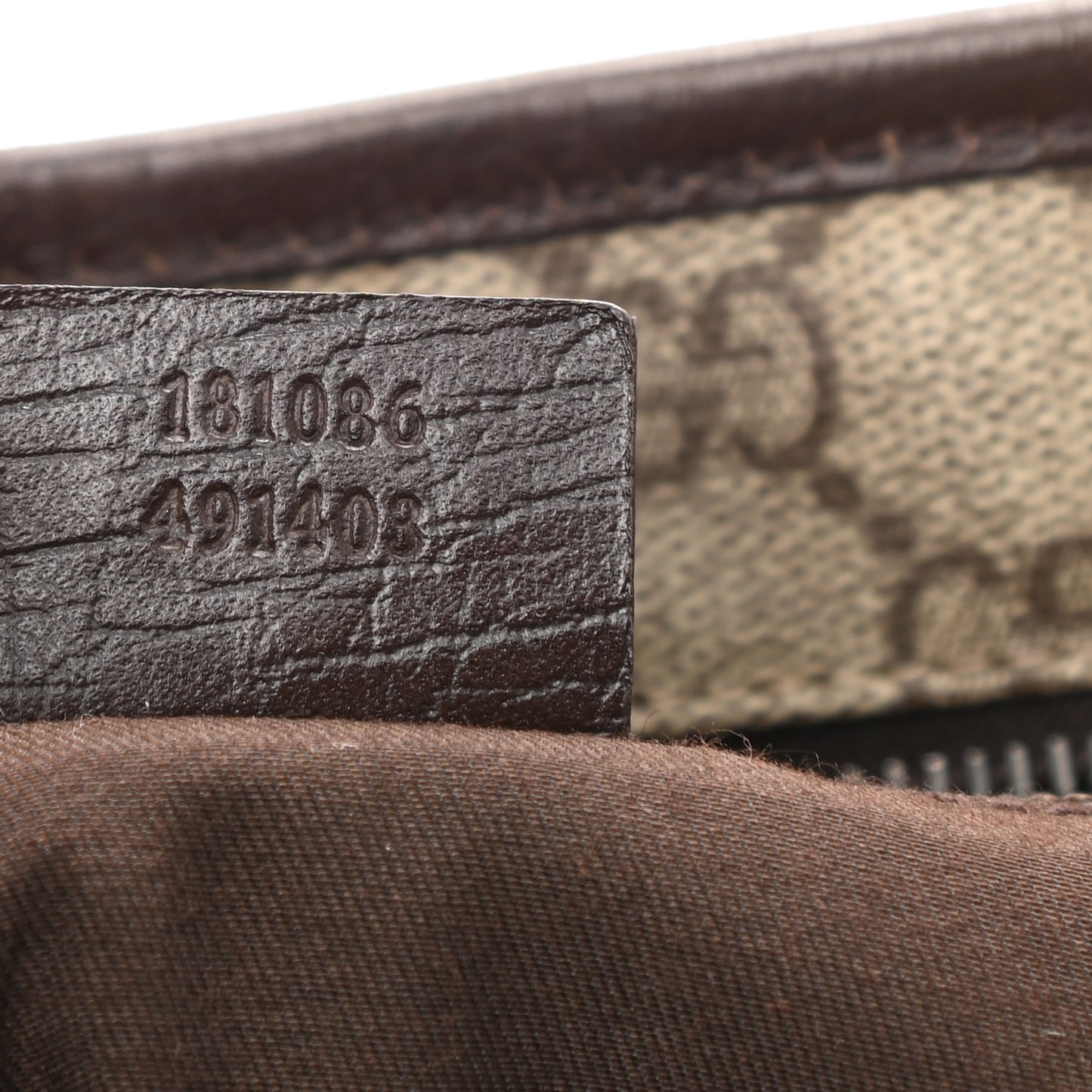 GG Supreme Monogram Small Joy Tote Dark Brown