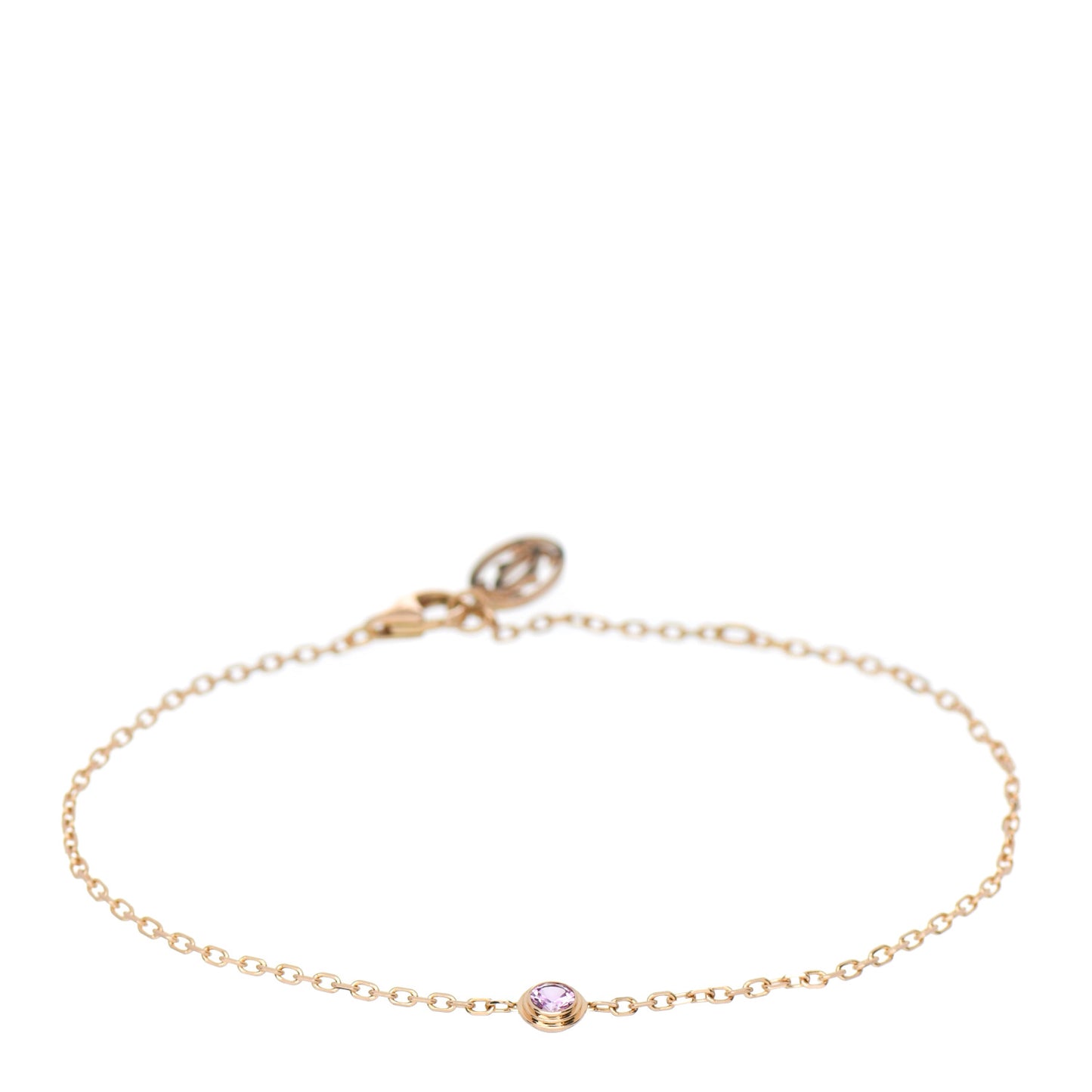 18K Pink Gold Pink Sapphire D'Amour Bracelet