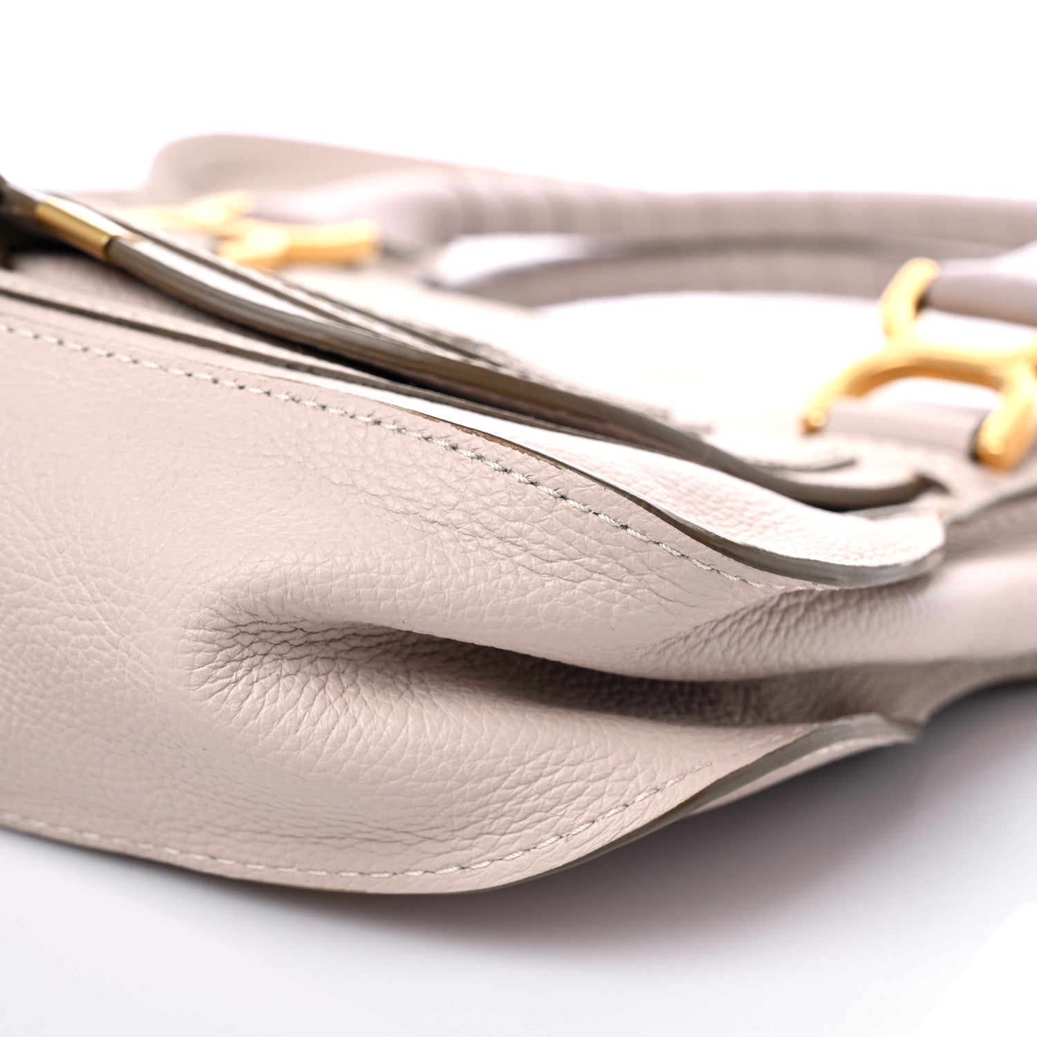 Chloe Calfskin Small Marcie Satchel Abstract White 9 of 11