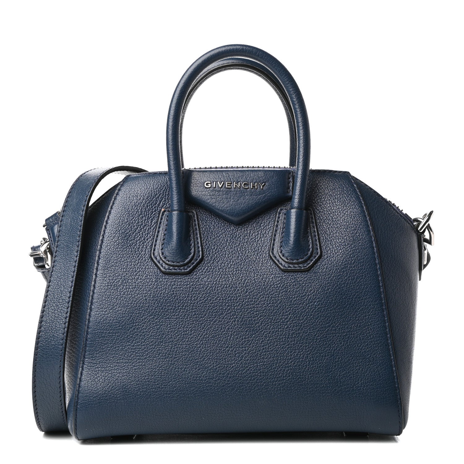 Givenchy Sugar Goatskin Mini Antigona Night Blue 1 of 9