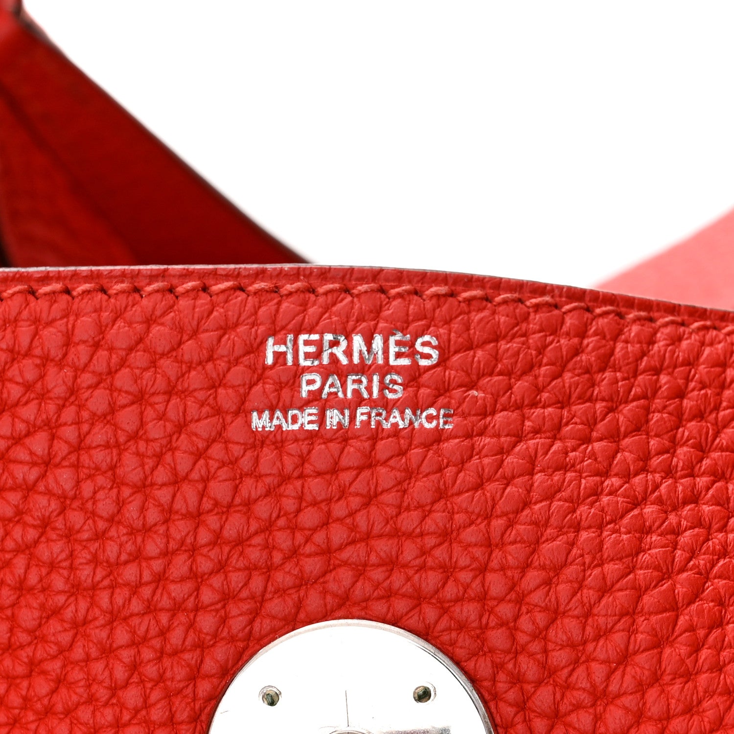 Hermes Taurillon Clemence Lindy 30 Rouge Casaque 6 of 12