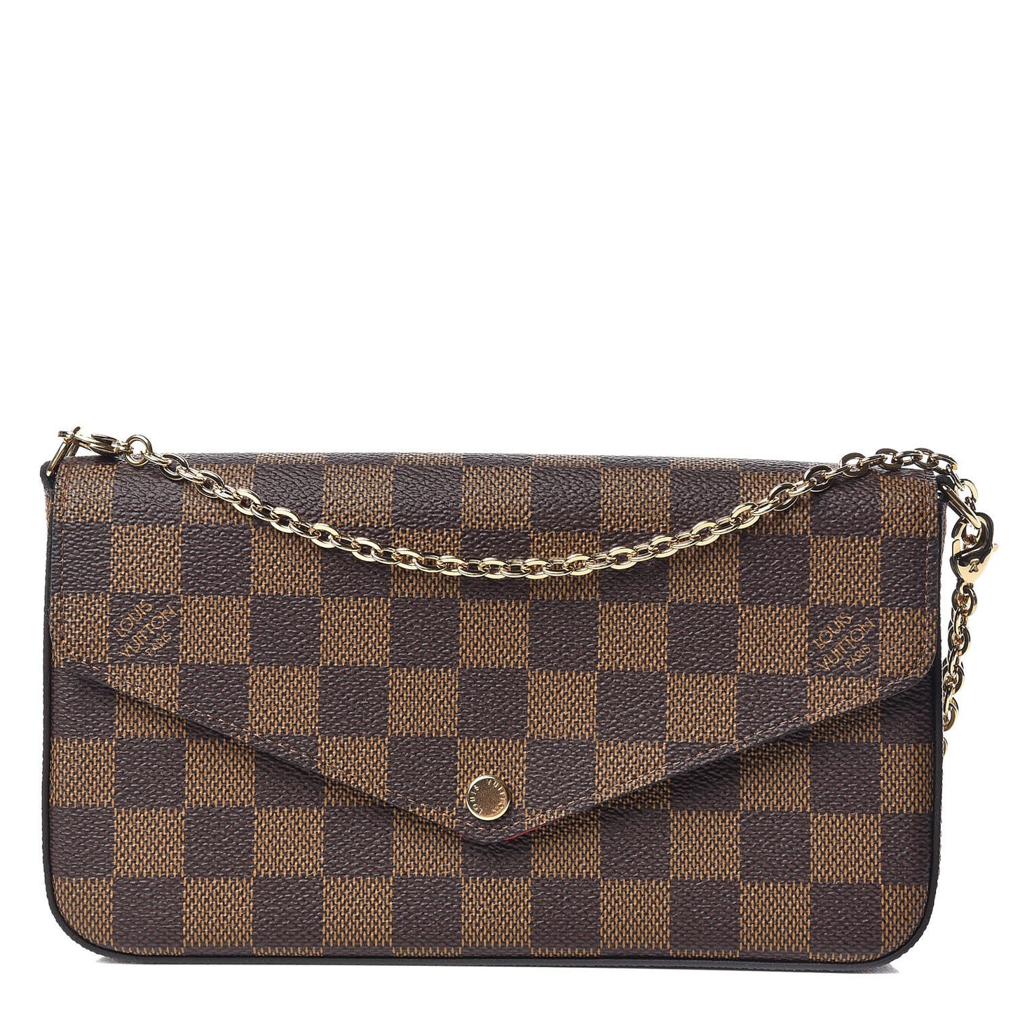 Damier Ebene Pochette Felicie Chain Wallet