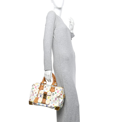 Louis Vuitton Monogram Multicolor Speedy 30 White 2 of 13