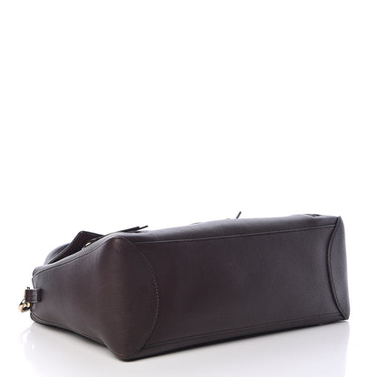 Chloe Smooth Calfskin Suede Medium Faye Day Shoulder Bag Carbon Brown 4 of 12