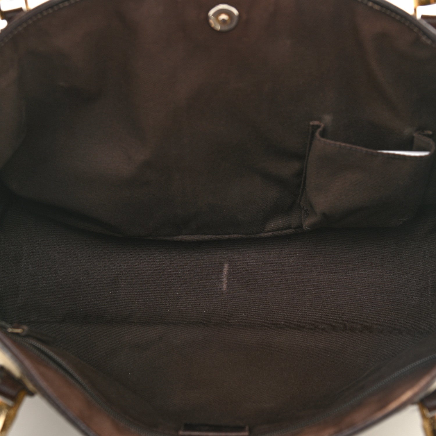 Gucci Monogram Web Tote Brown 5 of 14