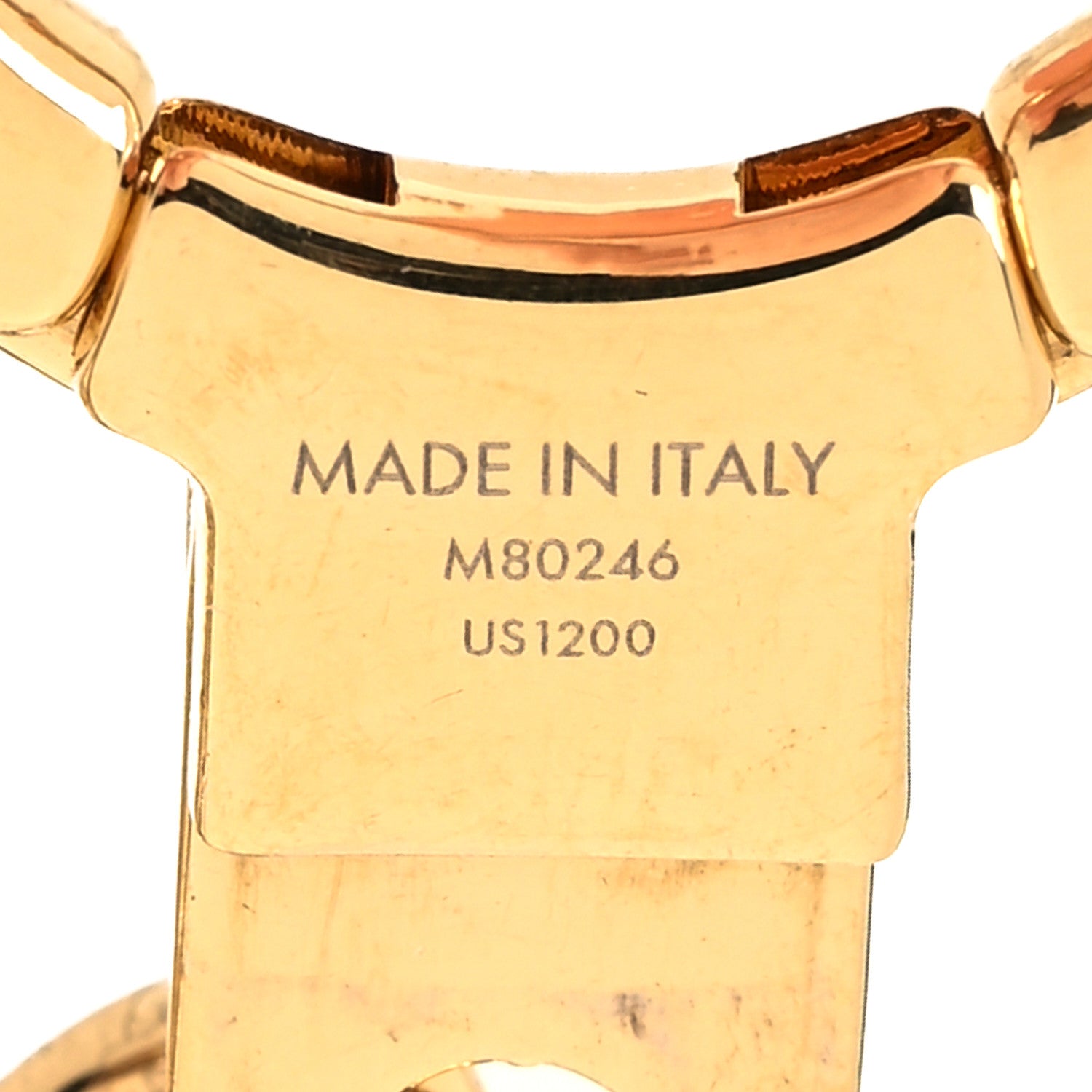 Louis Vuitton LV Circle Bag Charm Key Holder Gold Silver 4 of 4