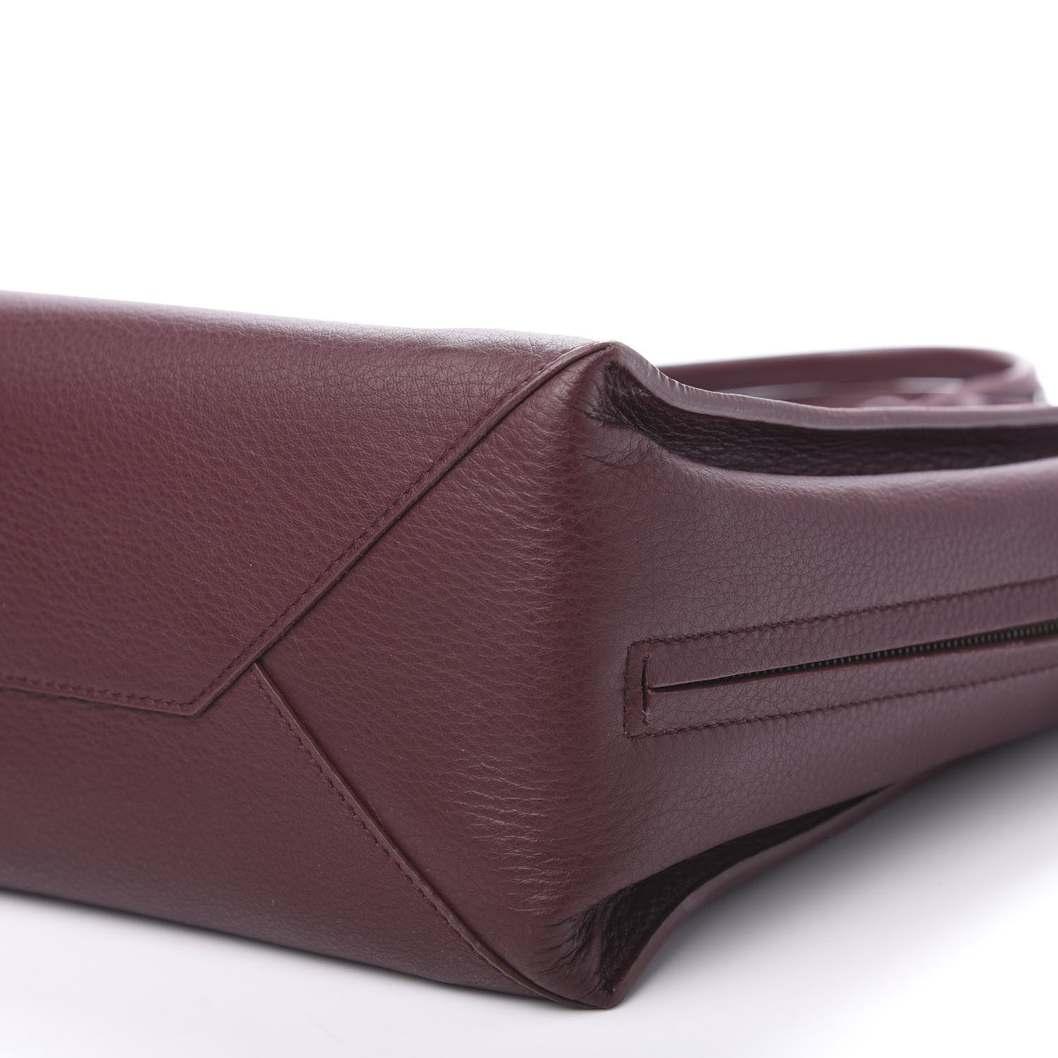 Balenciaga Calfskin Blackout Hardware Perforated Papier B4 Tote Burgundy 9 of 9