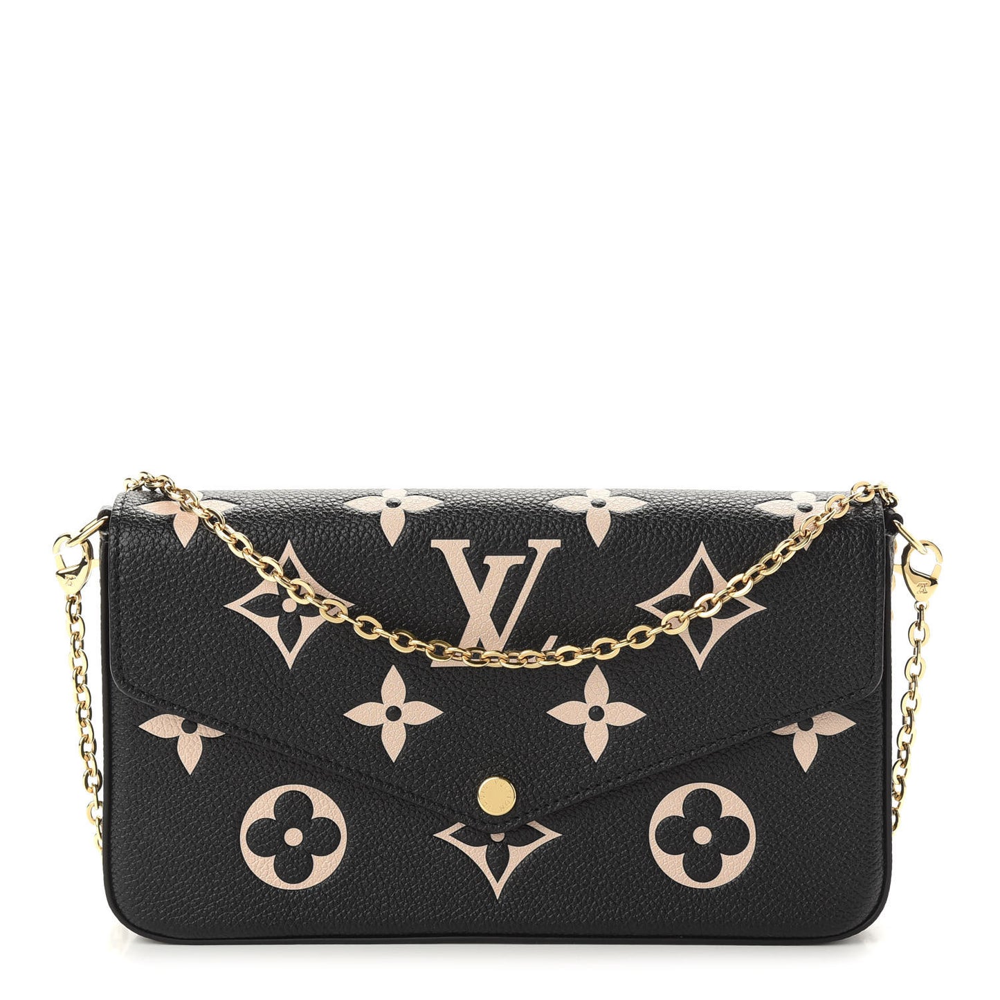 Empreinte Monogram Giant Felicie Pochette Black Beige