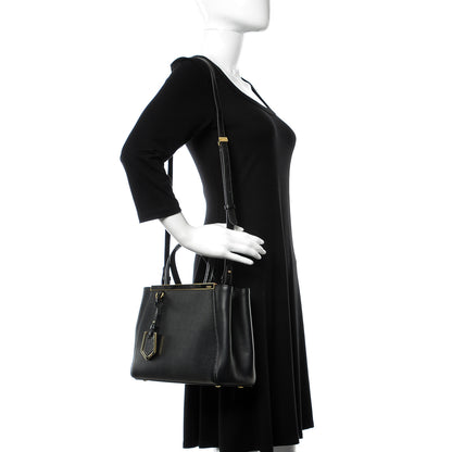 Fendi Vitello Elite Petite 2Jours Tote Black 2 of 9