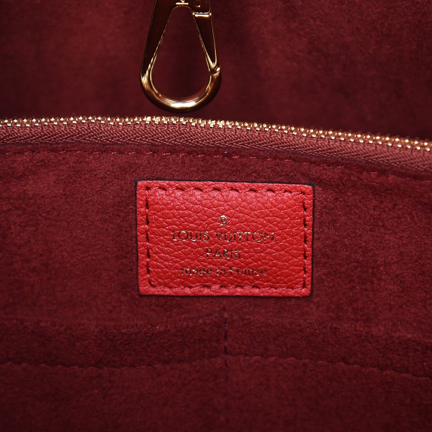 Calfskin Monogram Kimono Tote Cherry