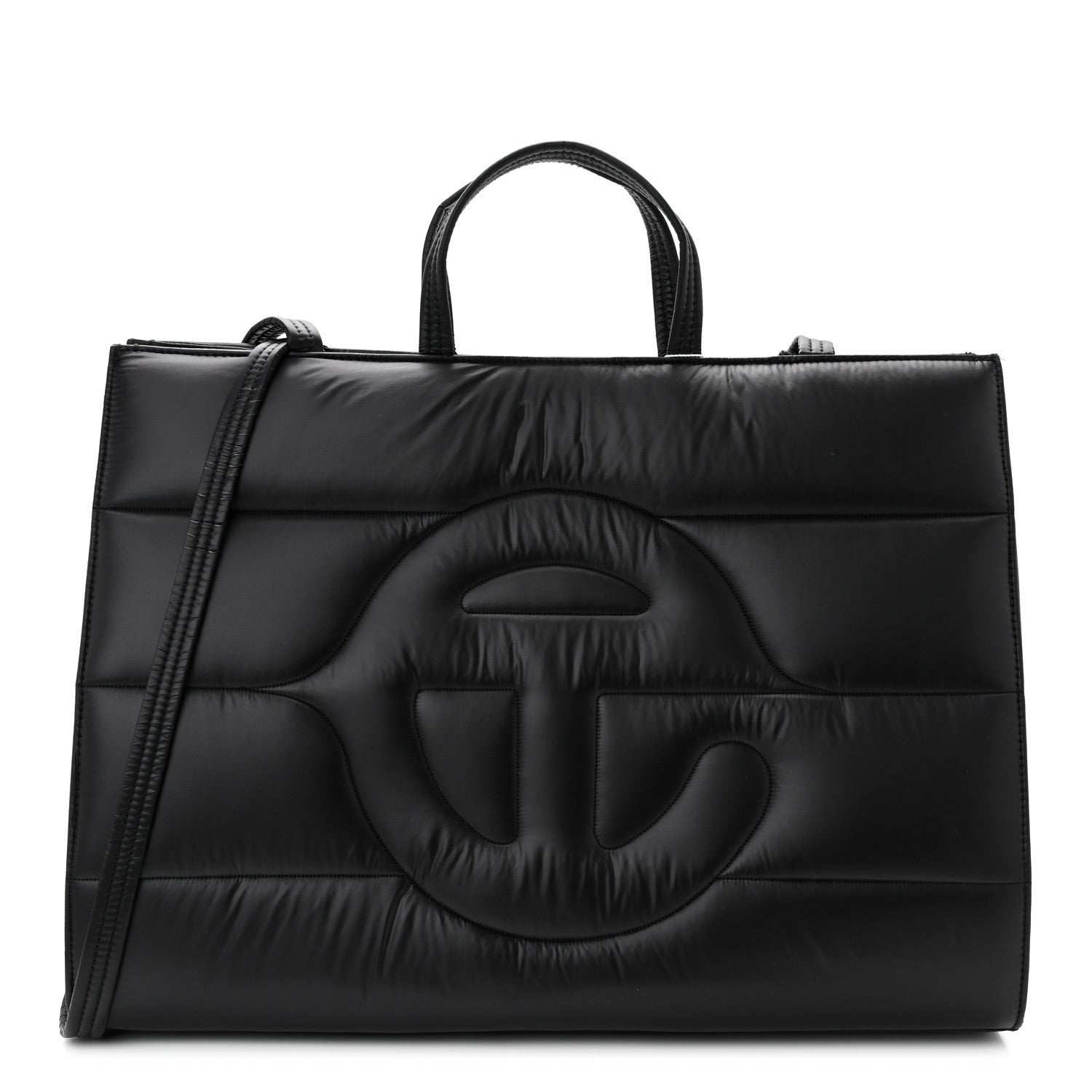 Telfar Nylon Large Puff Shopping Bag Black 1 of 9