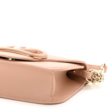 Valentino Garavani Calfskin Enamel Vlogo Small Loco Shoulder Bag Rose Cannelle 10 of 10