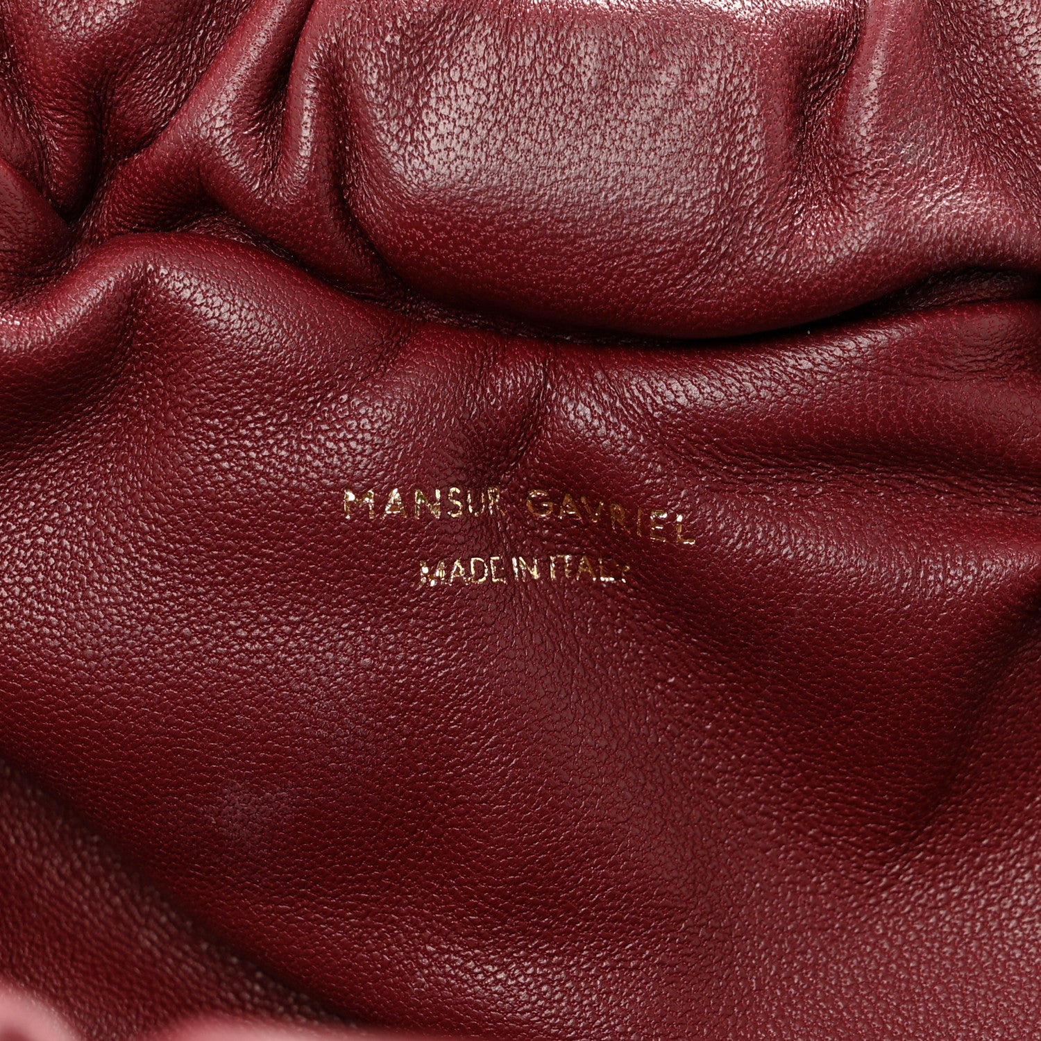 Mansur Gavriel Lambskin Mini Cloud Clutch Pomegranate 6 of 9