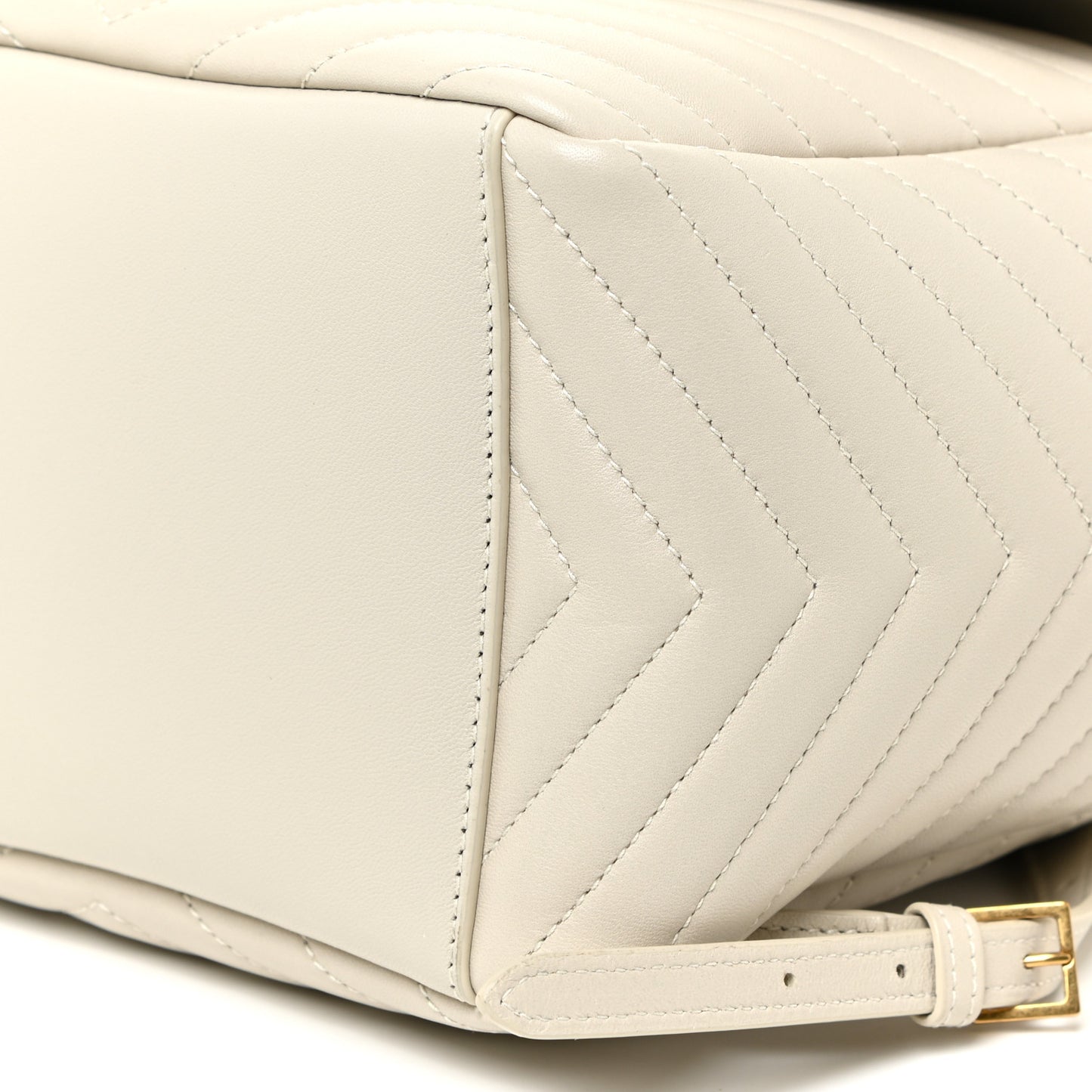 Lambskin Matelasse Monogram Joe Backpack Cream