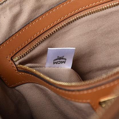 MCM Visetos Medium Crossbody Pouch Cognac 7 of 11