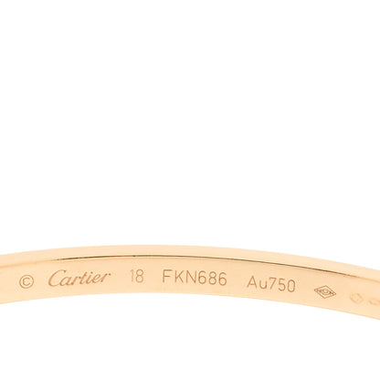 Cartier 18K Yellow Gold Small LOVE Bracelet 18 3 of 3