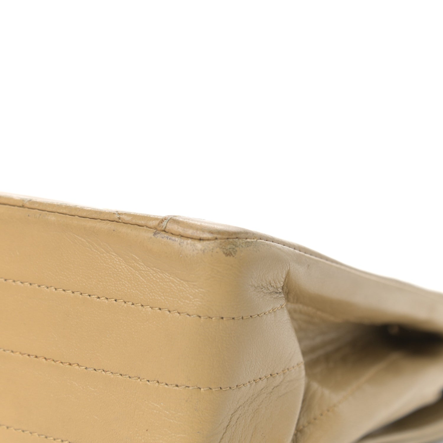 Chanel Lambskin Quilted Medium Single Flap Beige 12 of 17