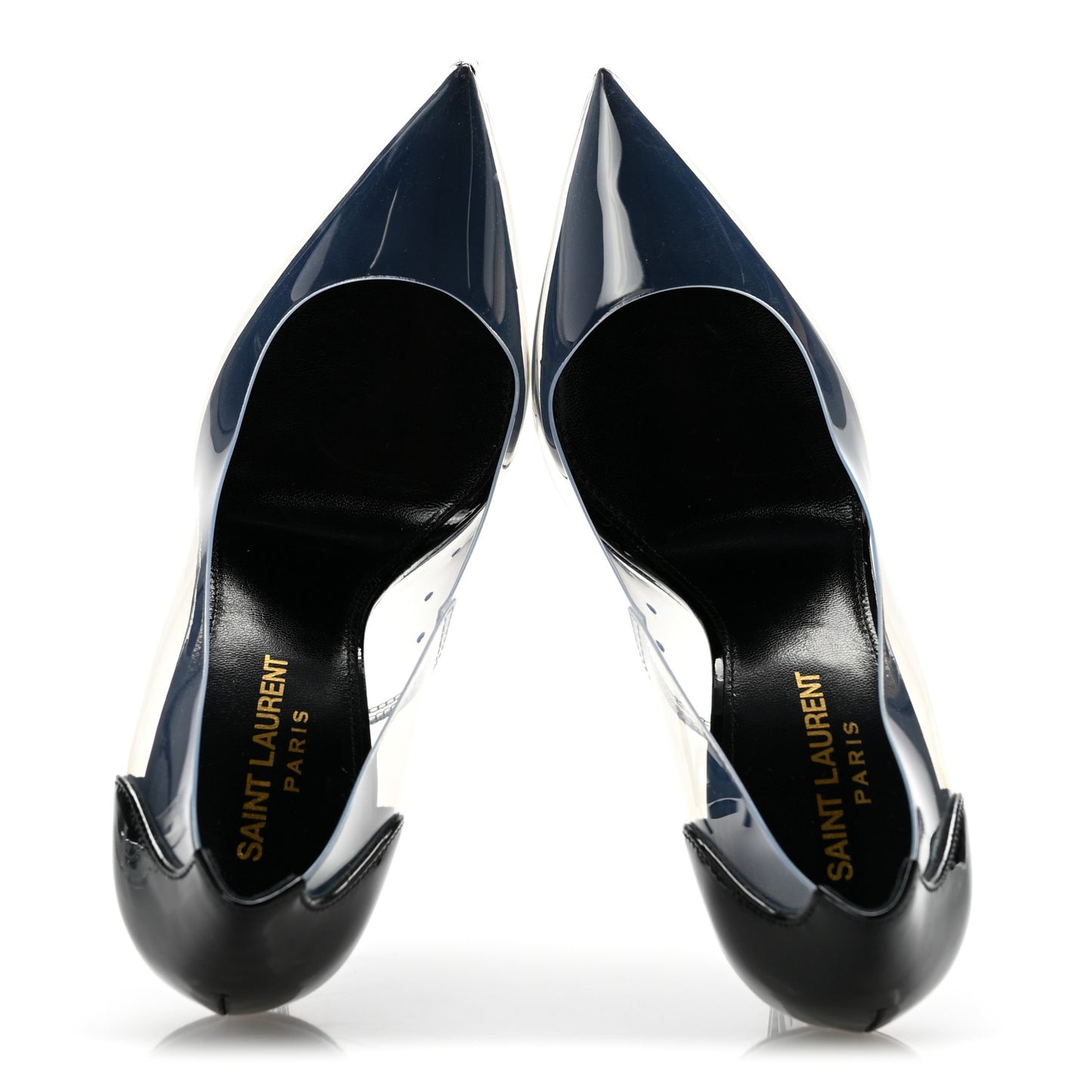 Patent Calfskin PVC Opyum 110 Pump 36.5 Black Transparent