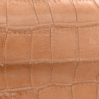 Mulberry Nappa Crocodile Embossed Medium Lily Flap Camel 15 of 15