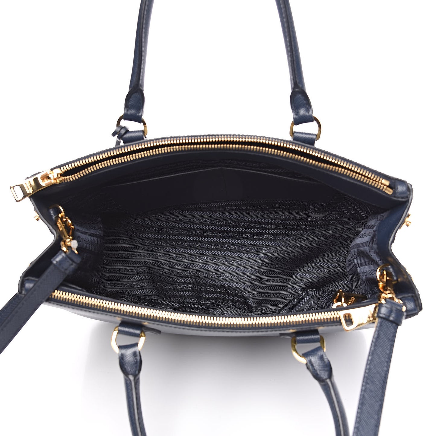 Saffiano Medium Galleria Double Zip Tote Baltico