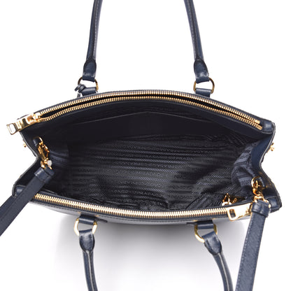 Prada Saffiano Medium Galleria Double Zip Tote Baltico 5 of 11