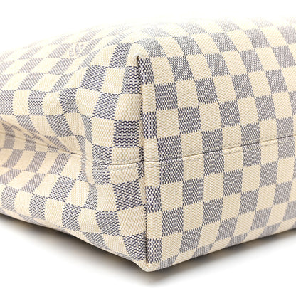 Louis Vuitton Damier Azur Graceful MM Rose Ballerine 7 of 13