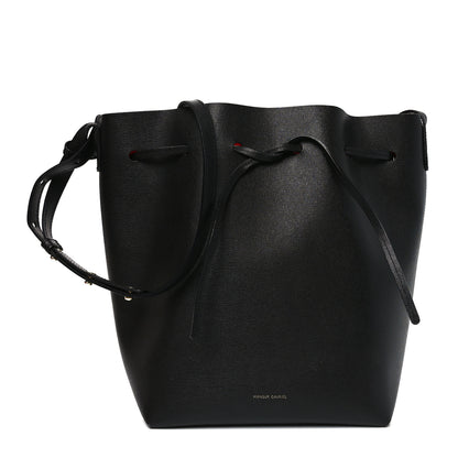Mansur Gavriel Saffiano Bucket Bag Black Flamma 1 of 11