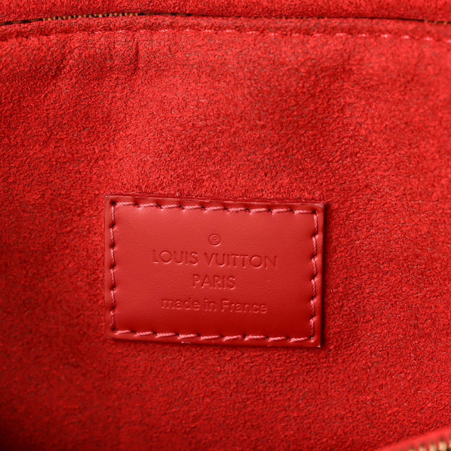 Louis Vuitton Damier Ebene Caissa Clutch Cherry 6 of 9