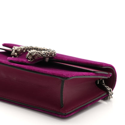 Gucci Velvet Super Mini Dionysus Shoulder Bag Fuchsia Violet Cyclamen 7 of 7