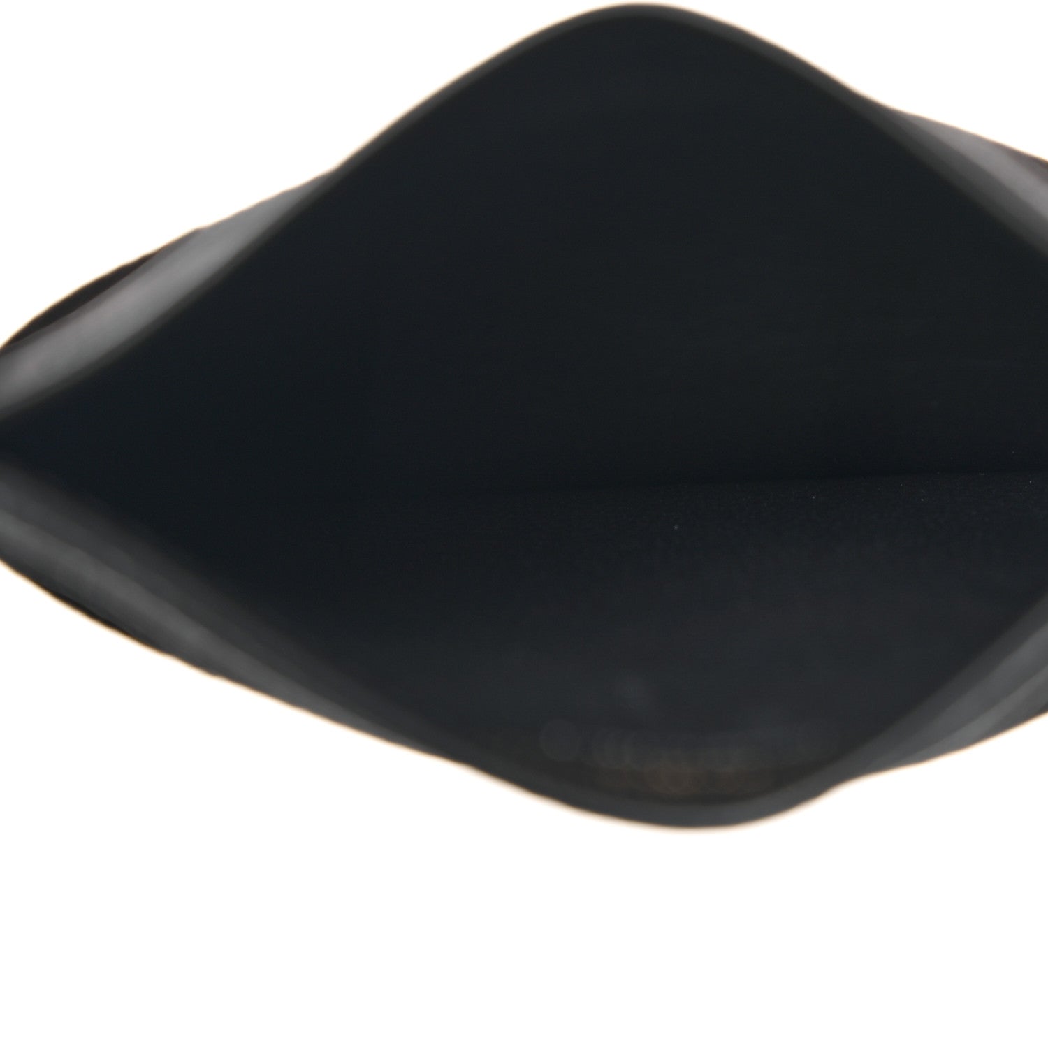 Saint Laurent Grain De Poudre Matelasse Chevron Monogram Credit Card Case Black 5 of 7