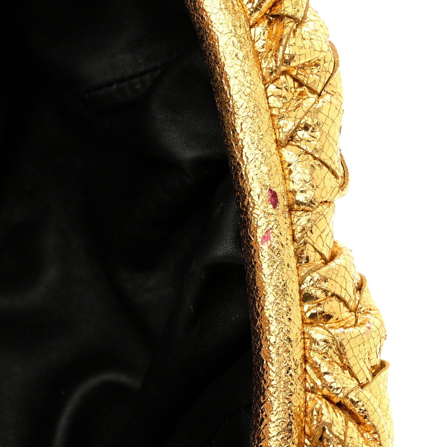 Bottega Veneta Metallic Nappa Intrecciato The Mini Pouch Gold 12 of 12