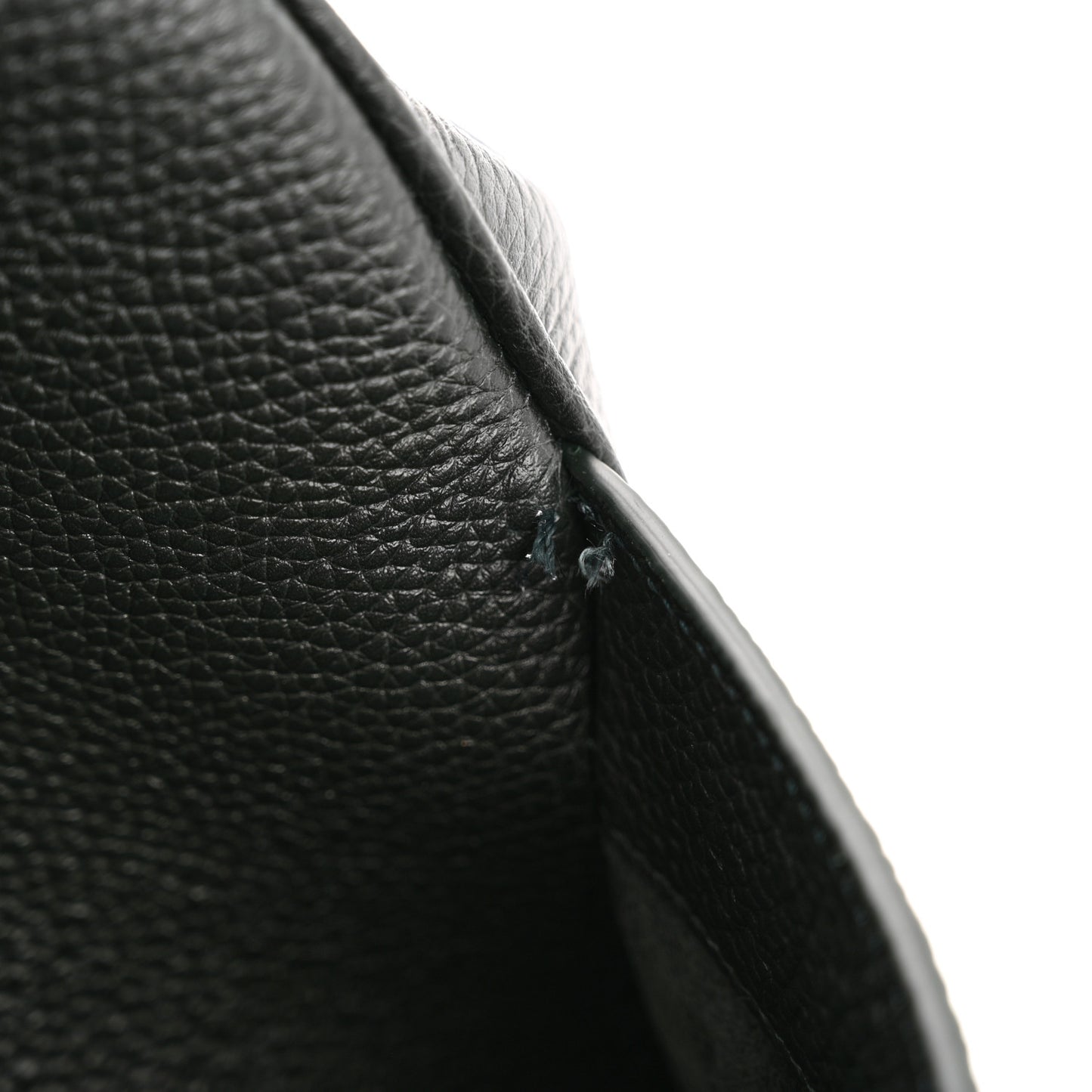 Grained Calfskin Duffle Bag Night Green