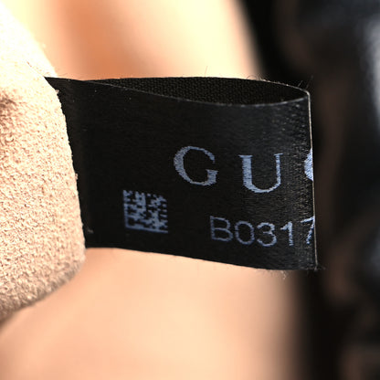 Gucci Azalea Sakai Calfskin Horsebit 1955 Drawstring Bucket Bag Black 8 of 11