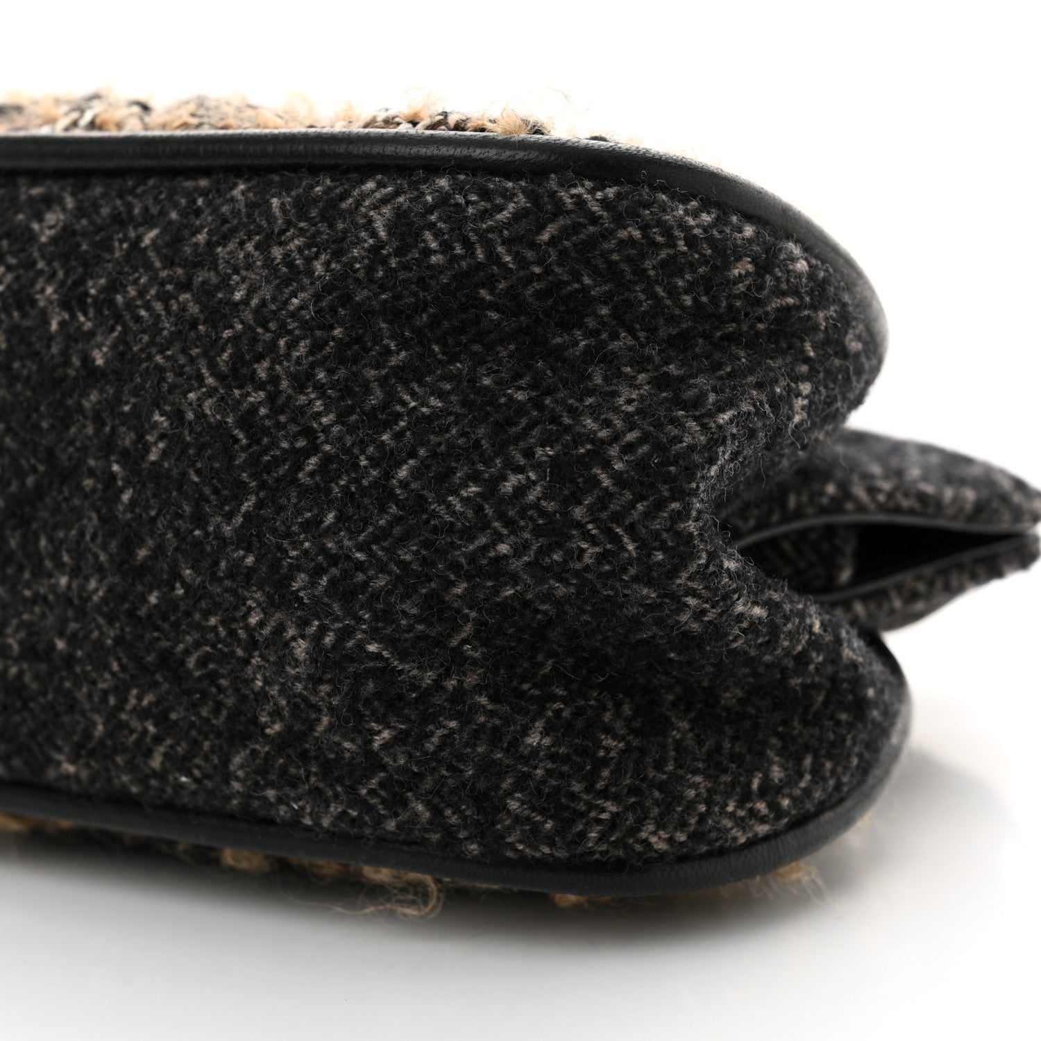 Chanel Wool Tweed Frame Bag Grey Multicolor 10 of 11