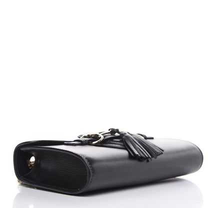 Gucci Smooth Calfskin Small Emily Chain Shoulder Bag Black 4 of 14
