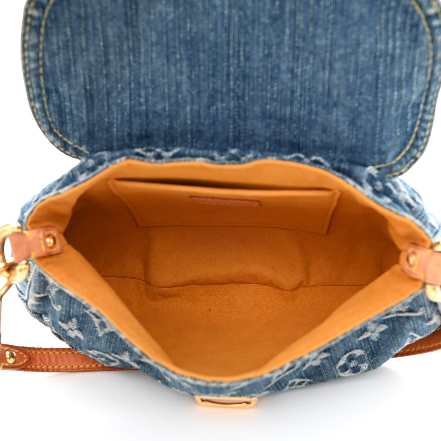 Louis Vuitton Monogram Denim Mini Pleaty Blue 5 of 11