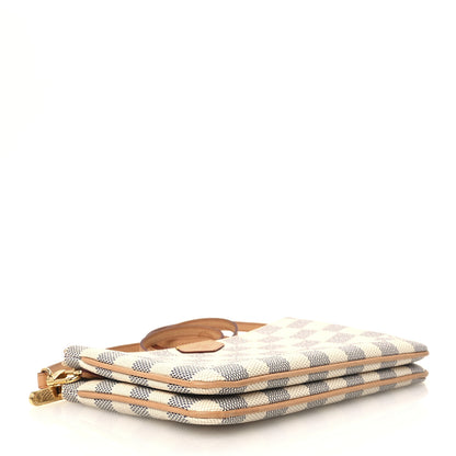 Louis Vuitton Damier Azur Double Zip Pochette 4 of 10