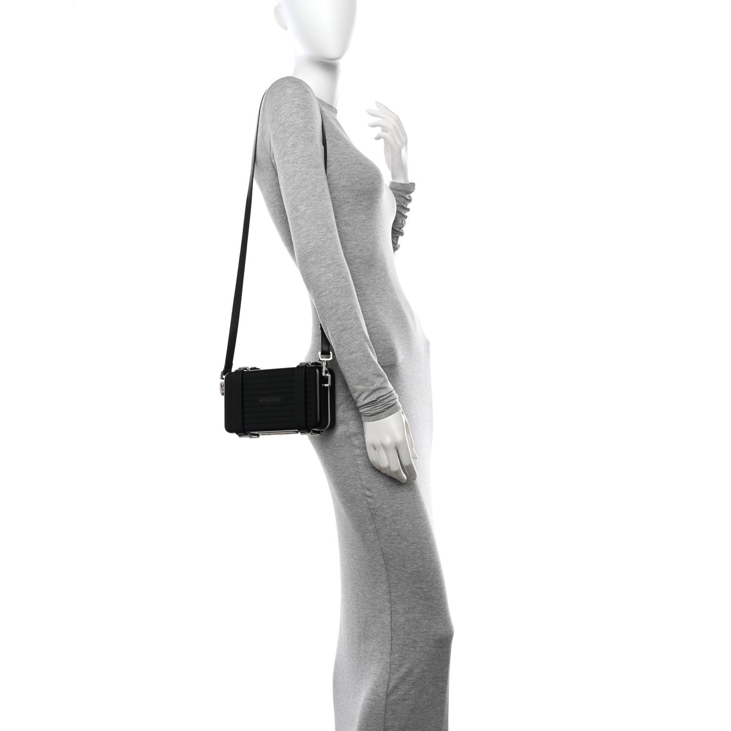 Christian Dior X RIMOWA Aluminum Personal Clutch On Strap Black 2 of 11
