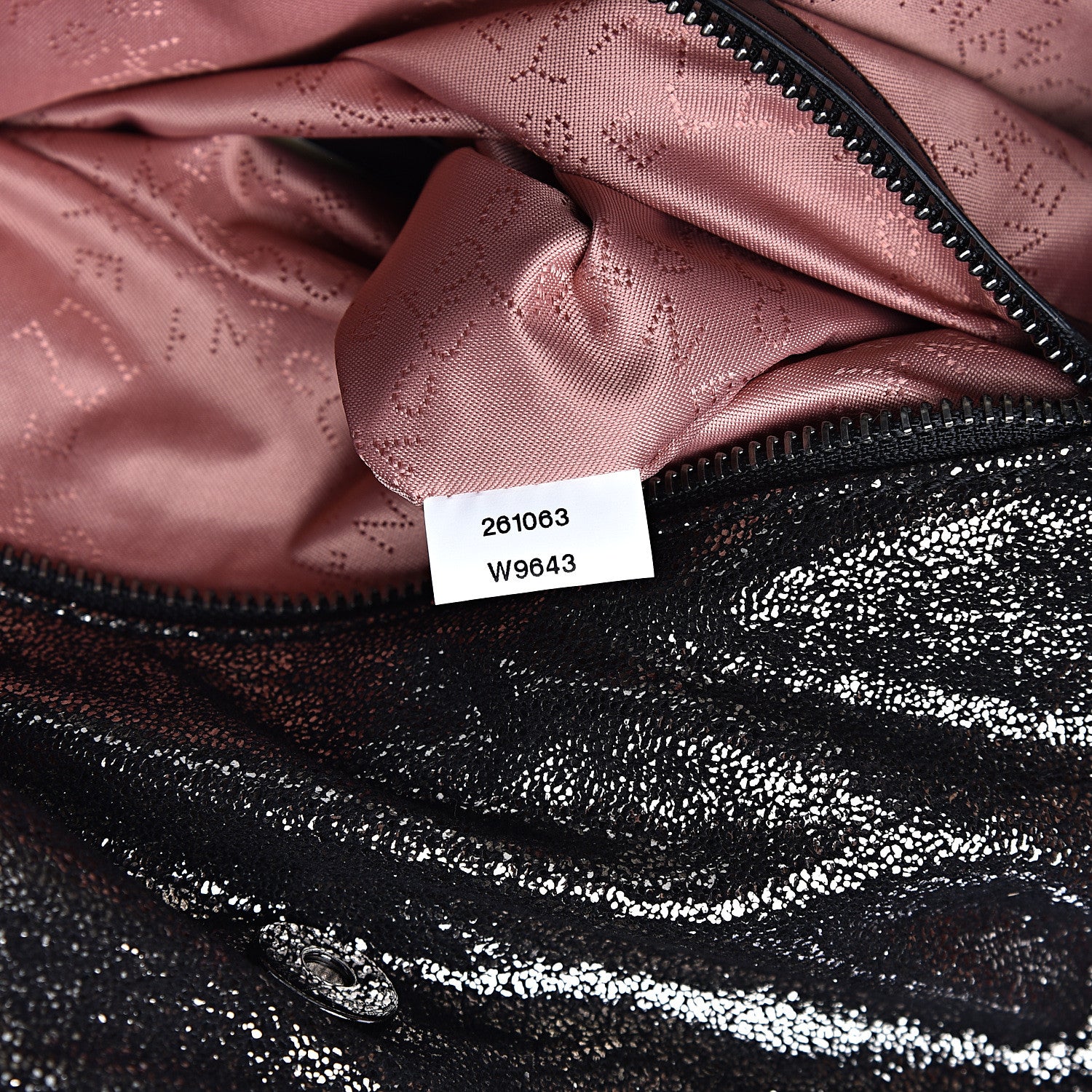 Stella McCartney Chamois Shiny Dotted Quilted Small Falabella Tote Ruthenium 6 of 8