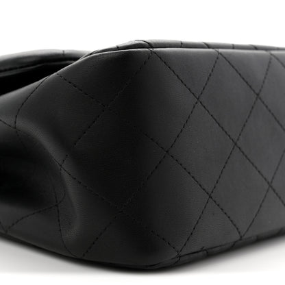 Chanel Lambskin Quilted Jumbo Double Flap Black 9 of 11