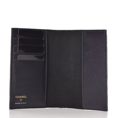 Chanel Iridescent Caviar Quilted Passport Holder Black 5 of 9