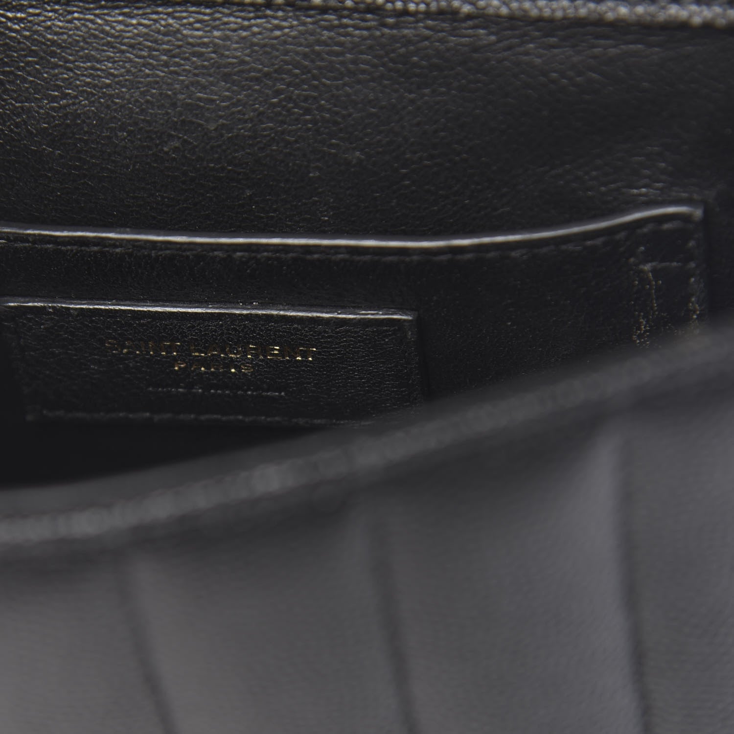 Saint Laurent Grain De Poudre Matelasse Monogram Small Vicky Chain Bag Black 6 of 12
