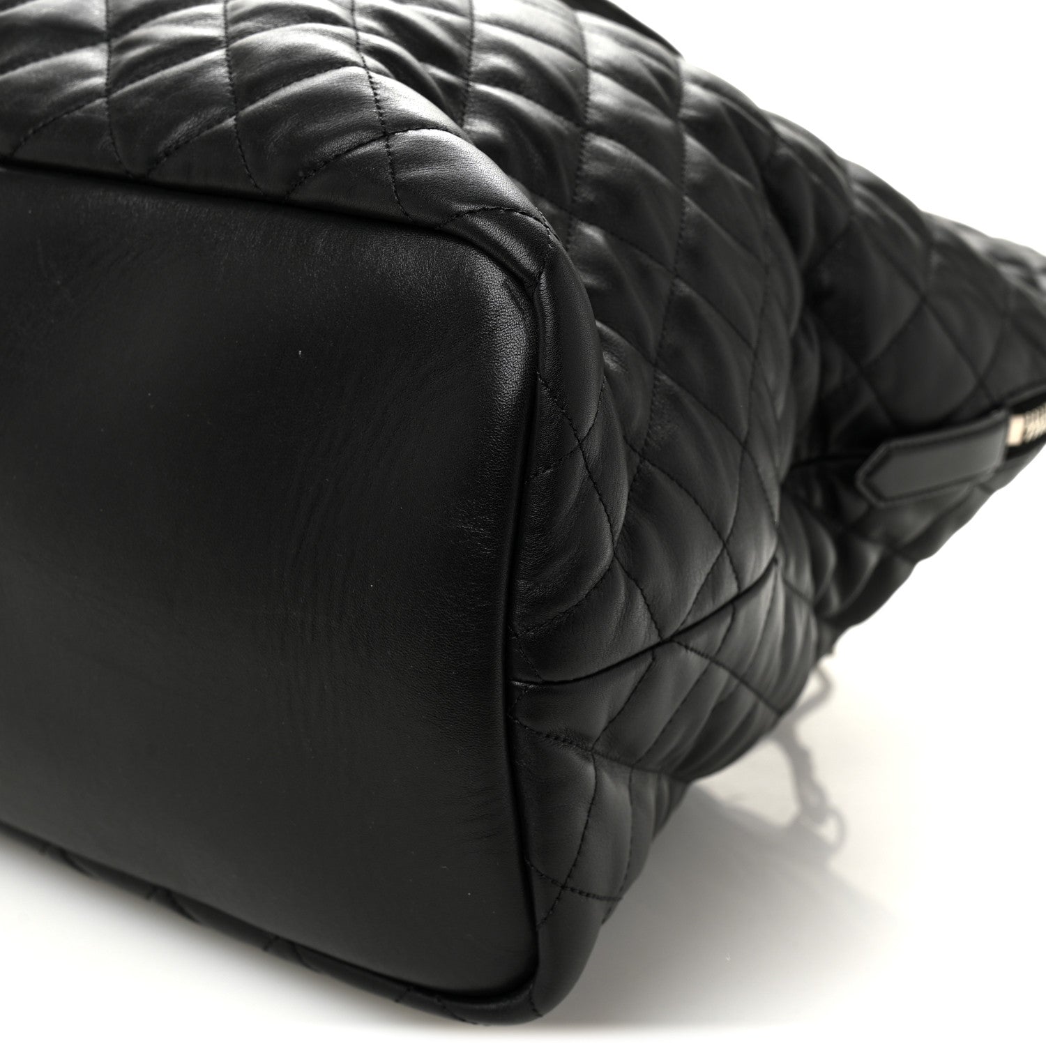 Saint Laurent Calfskin Quilted ES Giant Travel Bag Black 9 of 9
