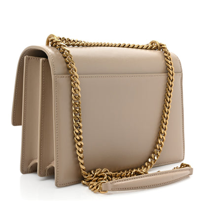 Saint Laurent Calfskin Medium Monogram Sunset Dark Beige 3 of 16