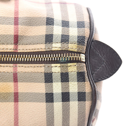 Burberry Haymarket Check Small Chester Bowling Bag Chocolate 7 of 18