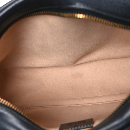 Gucci Calfskin Matelasse Small GG Marmont Chain Shoulder Bag Black 5 of 10