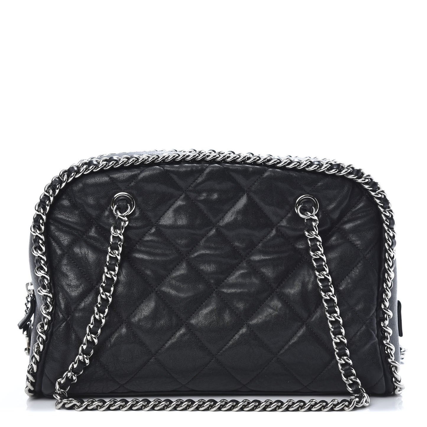Calfskin Chain Around Bowler Black