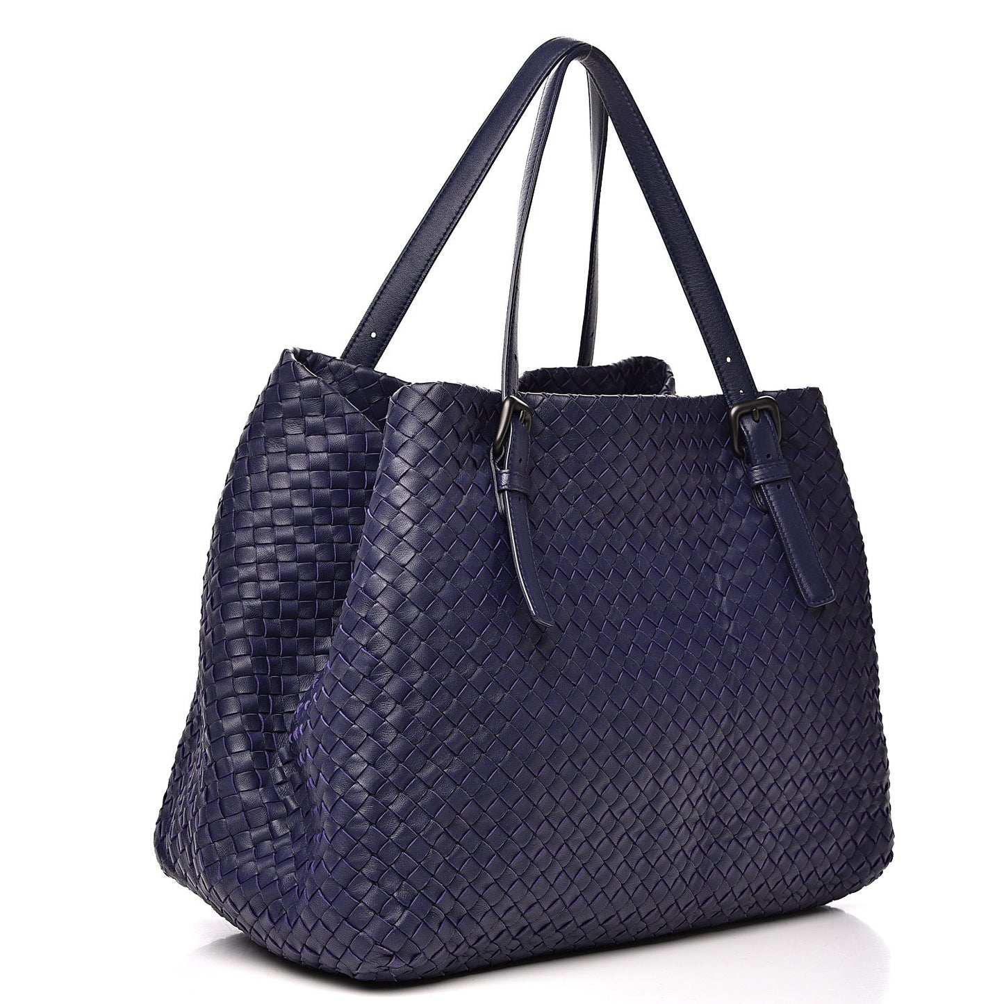 Nappa Intrecciato Large Seamless Tote Atlantic