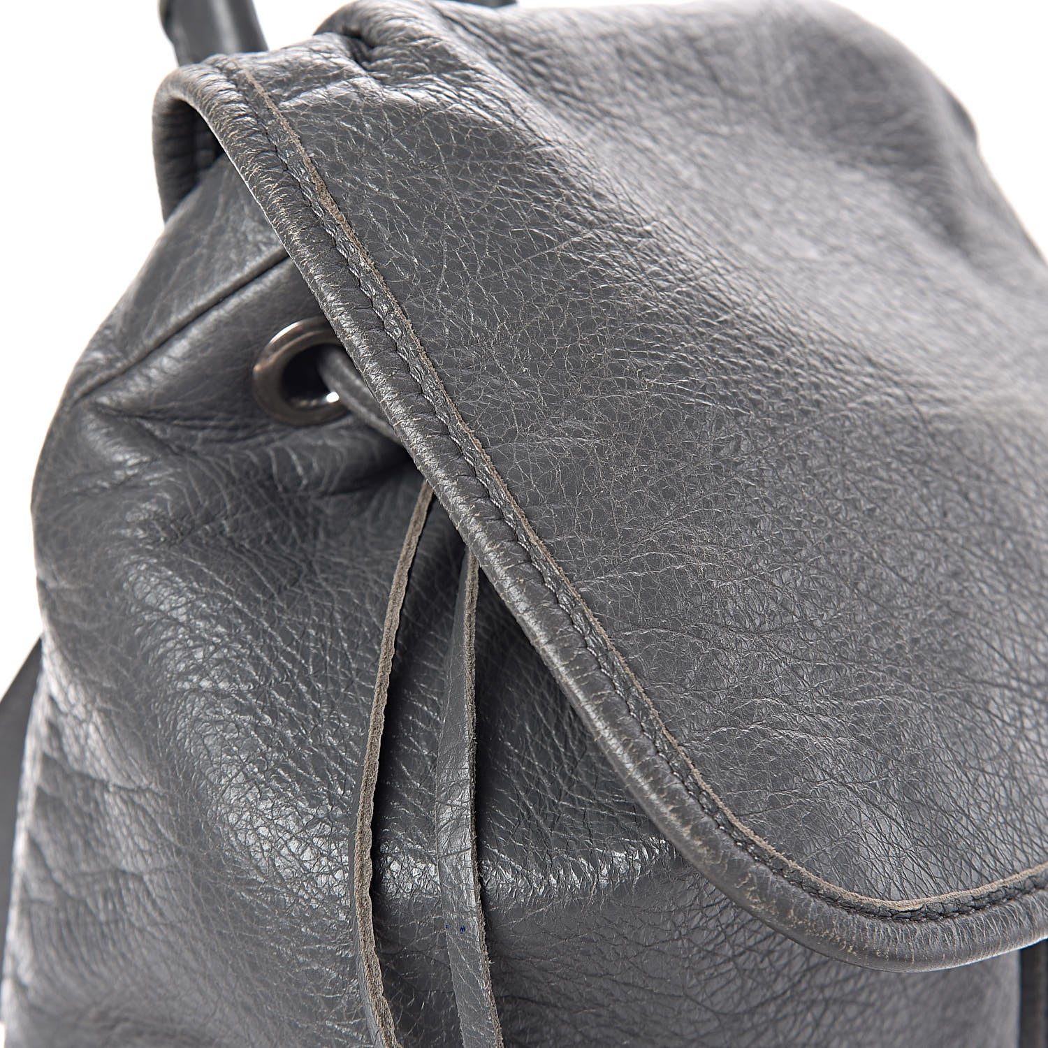 Balenciaga Agneau Silver Metallic Edge Hardware Backpack Gris Cendre 10 of 23